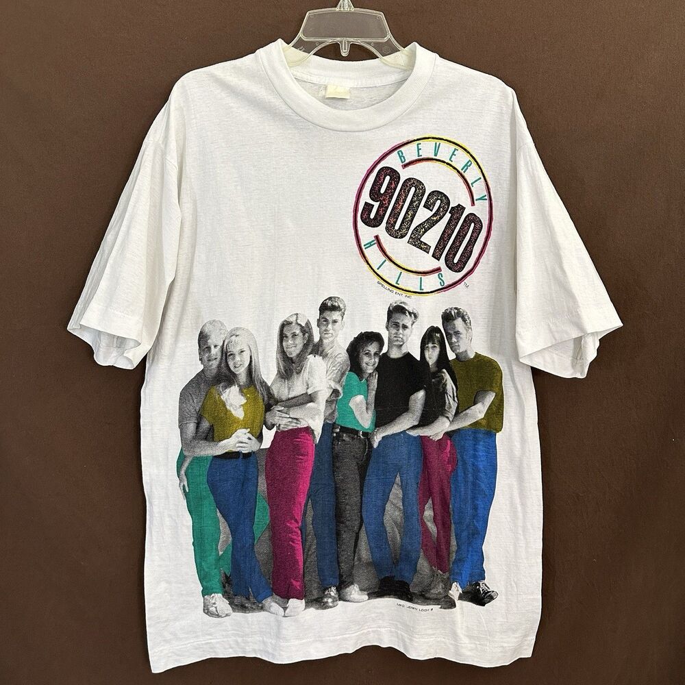 Vintage 90’s Beverly Hills 90210 Full Cast Shirt Single Stitch Tee Shirt FOTL